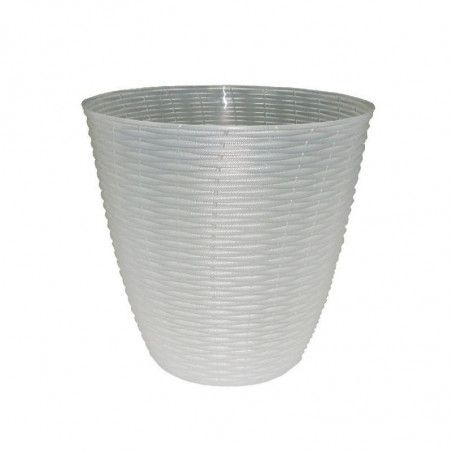 Cache-pot - PAGLIA - D 14 x H 13 cm - Transparent