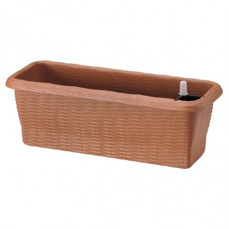 Jardinière - PAGLIA - Auto-irrigante - Bois - L 40 x l 20 x H 17,5 cm