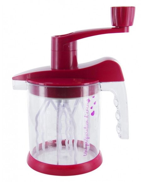 Batteur universel 1L + livret 8 recettes - Rouge