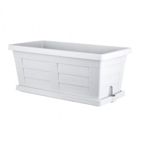 Jardinière "Legno" - Blanc - L 80 x l 40 x H 34 cm