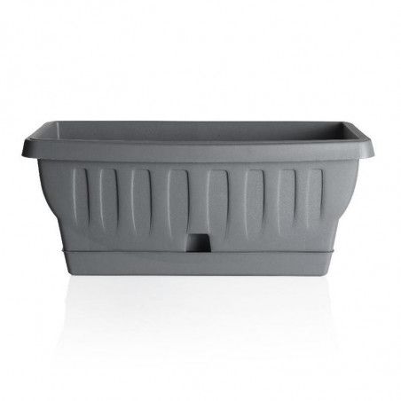 Jardinière "Natura" - Gris - L 51,5 x l 23 x H 21,5 cm