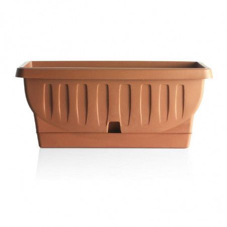 Jardinière "Natura" - Terracotta - L 51,5 x l 23 x H 21,5 cm