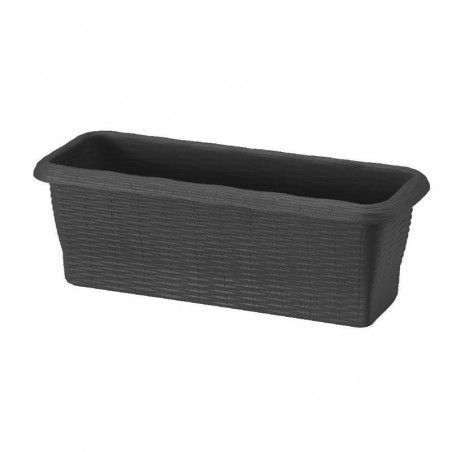 Jardinière - Paglia - Anthracite - L 40 x l 20 x H 17,5 cm