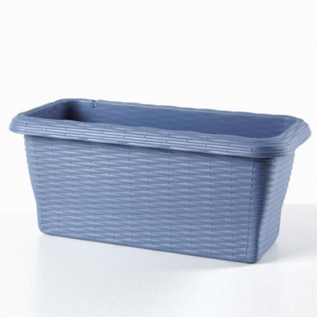 Jardinière - PAGLIA - Bleu - L 60 x l 20 x H 17,5 cm