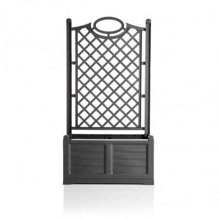 Jardinière avec treillis "SEPARE" - 80 cm - Anthracite