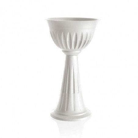 Vase colonne - ALBA - D 43 cm - Blanc