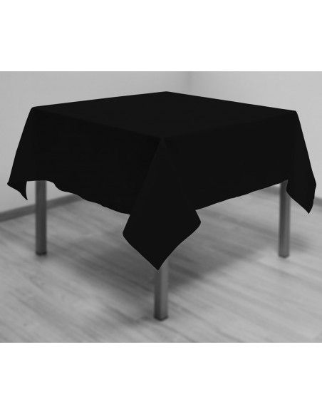 Nappe carrée 180 x 180 cm - Noir - Linge de table