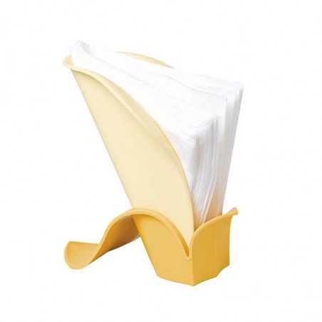 Porte-serviettes - L 11 cm x l 16,5 cm x H 18 cm - Jaune