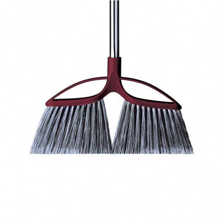 Brosse pour balai - L 34 x l 20 cm - Bordeaux