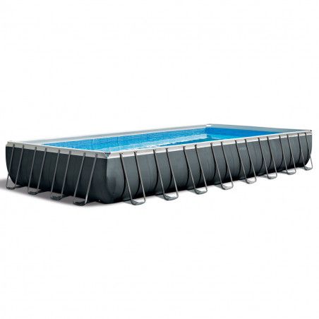 Kit piscine rectangulaire - Ultra silver - 9,75 m x 4,88 m x 1,32 m - Intex