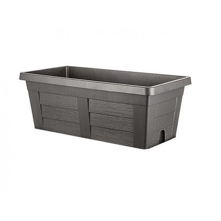 Jardinière "Legno" - Anthracite - L 100 x l 44 x H 40 cm