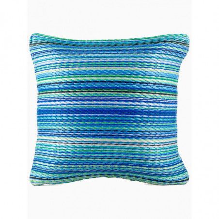 Coussin décoratif - Cancun - 42 x 42 cm - Turquoise et vert