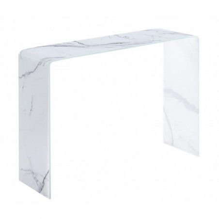 Console - Marble - L 100 x l 30 x H 72 cm - Verre