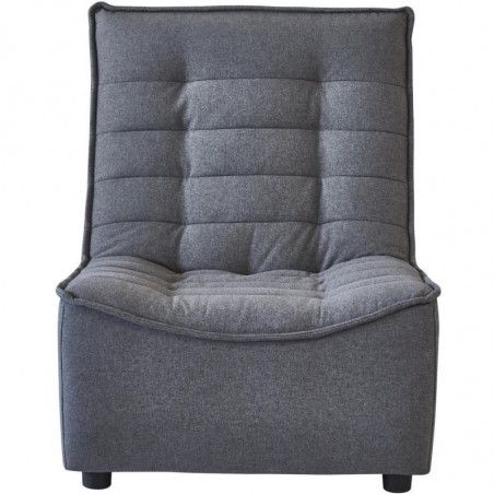 Fauteuil - 1 place - Columbo - L 71 x l 90 x H 89 cm - Gris