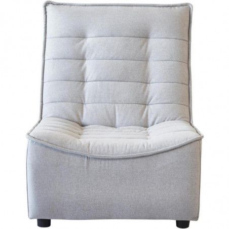 Fauteuil - 1 place - Columbo - L 71 x l 90 x H 89 cm - Gris clair