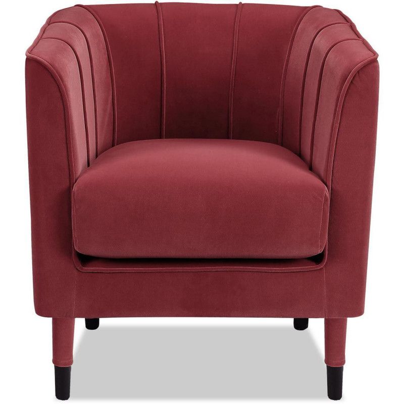 Fauteuil - Baltimore - L 68 x l 75 x H 77 cm - Rouge
