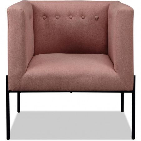 Fauteuil - Essex - L 70 x l 63 x H 75 cm - Rose