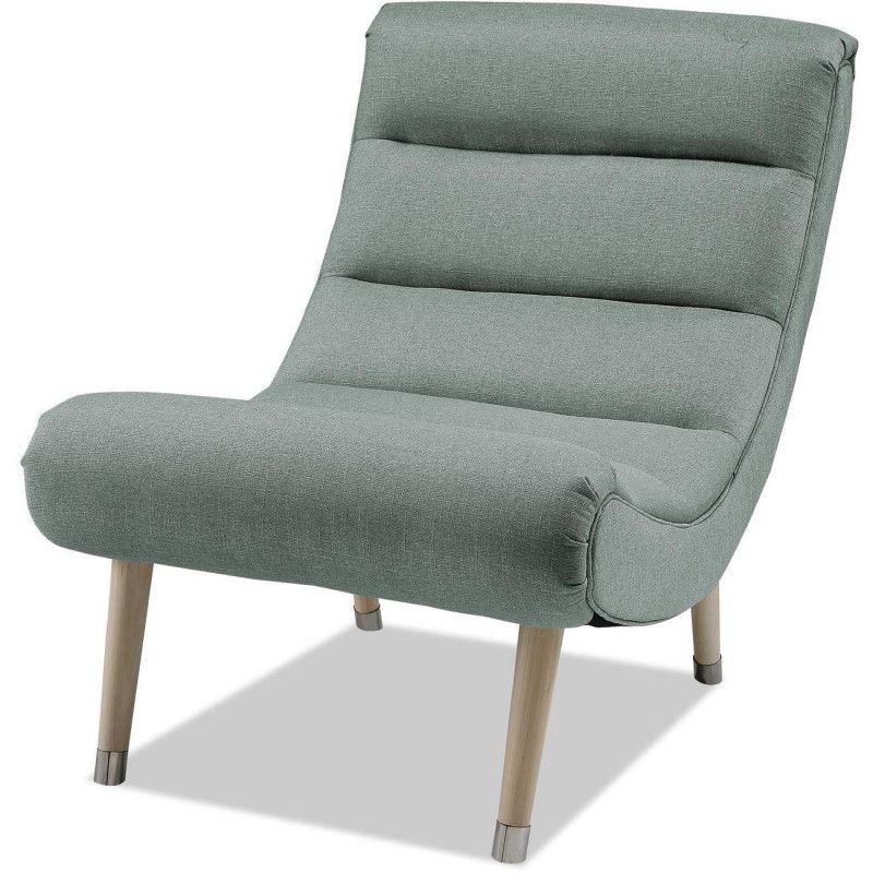 Fauteuil style scandinave - Sigmund - L 64 x L 101 x H 80 cm - Gris