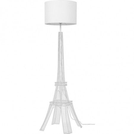 Lampadaire - Tour Eiffel - D 41 x H 139 cm - Blanc