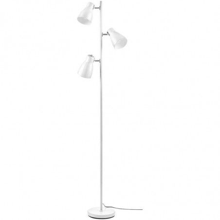 Lampadaire 3 spots - Kim - D 42 x H 166 cm - Blanc