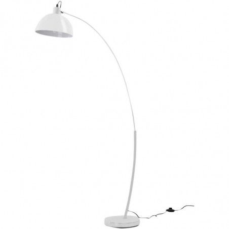 Lampadaire en arc - Frosini - D 25 x H 153 cm - Blanc