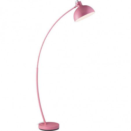 Lampadaire arc en métal - Carmella - D 25 x H 159 cm - Rose