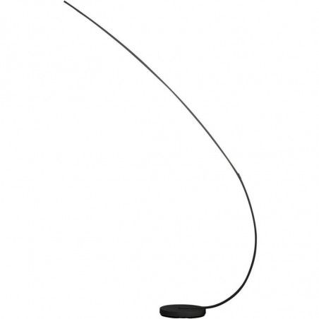 Lampadaire arc en métal - Takio - L 101 x l 28 x H 170 cm - Noir