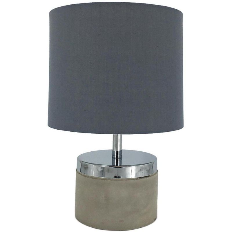 Lampe - Finition béton - L 23 x l 14 x H 34 cm