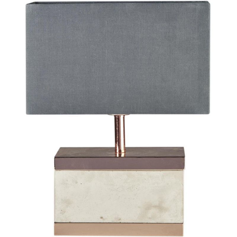 Lampe - Finition béton - D 28 X H 35 cm - Cuivre