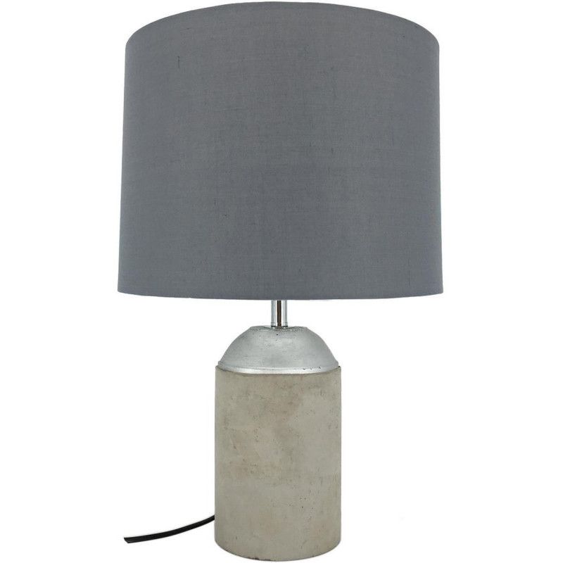 Lampe - Finition béton - L 30 x l 12 x H 48 cm