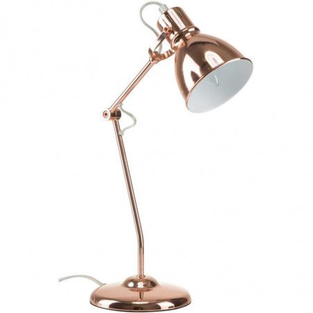 Lampe de bureau réglable - Alana - L 11 x l 15 x H 45 cm - Doré