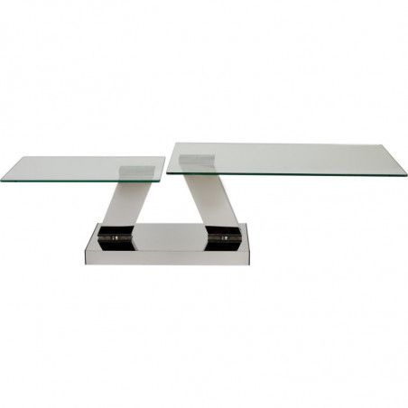 Table basse - Queenstown - L 164 x l 55 x H 42,5 cm - Métal