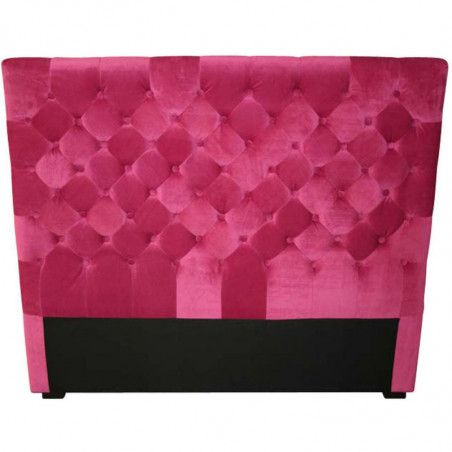 Tête de lit en velours - Annabelle - H 160 cm - Rose