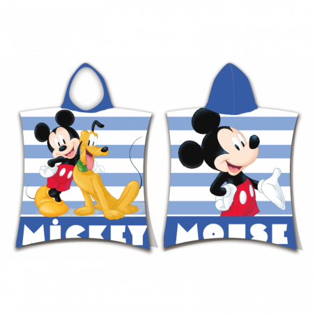 Poncho de bain Mickey Mouse - 50 x 115 cm - Bleu