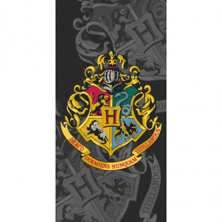 Drap de Plage en coton Harry Potter - 70 x 140 cm - Imprimé blason