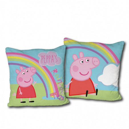 Coussin Peppa Pig - 40 x 40 cm - Bleu