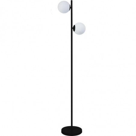 Lampadaire - Rétro - L 30 x l 30 x H 160 cm - Noir