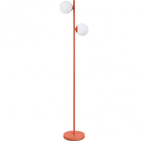 Lampadaire - Rétro - L 30 x l 30 H 160 cm - Terracotta