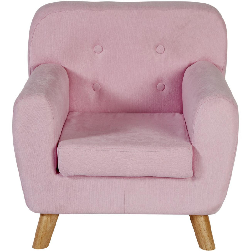 Fauteuil pour enfant - Arthur - L 57 x P 46 x H 56,5 cm - Rose