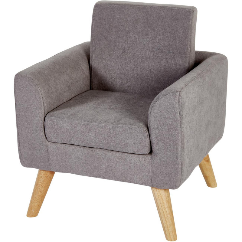 Fauteuil pour enfant - Charlitte - L 49 x l 49 x H 57 cm - Gris