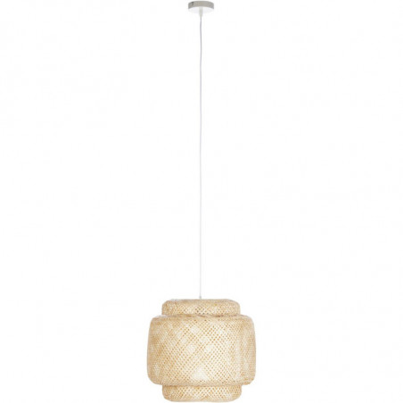 Suspension en bambou - Bali - D 40 x H 36,5 cm - Beige