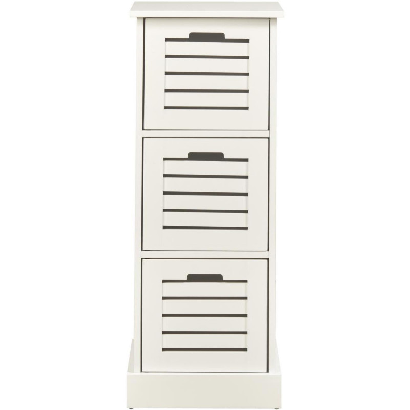 Meuble de rangement - Willow - L 35 x l 35 x H 89 cm - Blanc