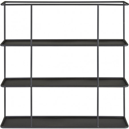 Etagère en métal - Verone - L 80 x l 20 x H 76 cm - Noir