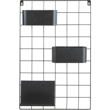 Etagère murale - Catane - L 78 x l 76 cm - Noir