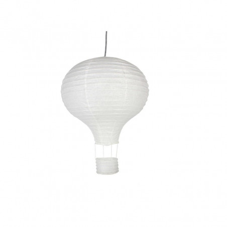 Suspension luminaire - Montgolfière - D 39 x H 50 cm - Blanc