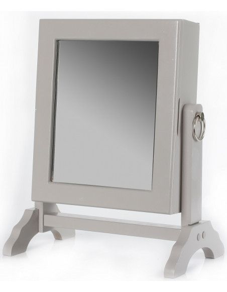 Armoire à bijoux avec miroir inclinable - Rangement 54 bijoux - Couleur aléatoire