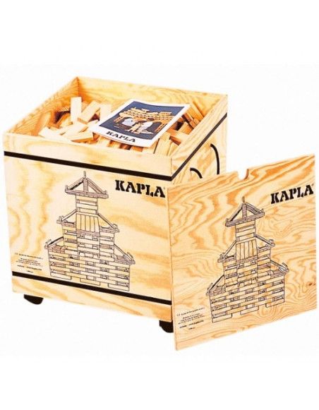 Kapla - Coffre de 1000 planchettes avec livrets - Jeu de construction pour enfants