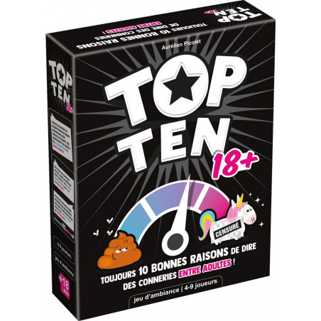 Top Ten 18+ - Jeu pour adulte