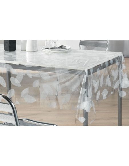 1pc, Nappe En PVC, Motif Imprimé De Feuilles, Imperméable À L'eau