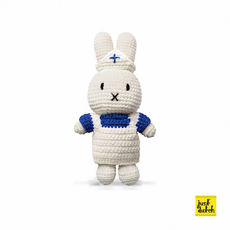 Doudou Infirmière - L 25 x l 10 x H 5 cm - Miffy - Blanc